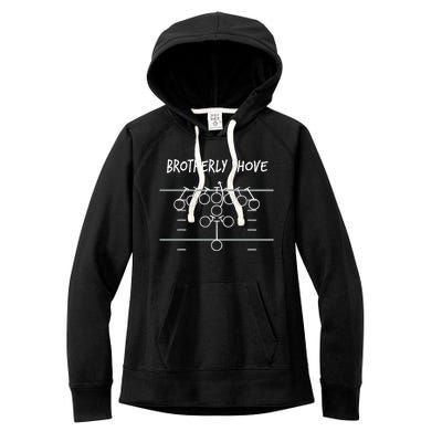 Eagles Nick Sirianni Brotherly Shove Women's Fleece Hoodie