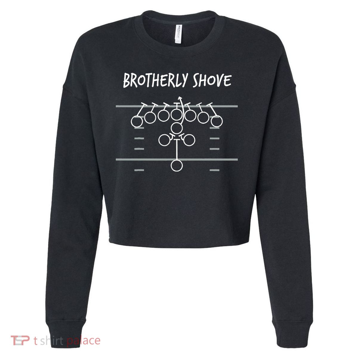 Eagles Nick Sirianni Brotherly Shove Cropped Pullover Crew