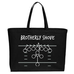 Eagles Nick Sirianni Brotherly Shove Cotton Canvas Jumbo Tote