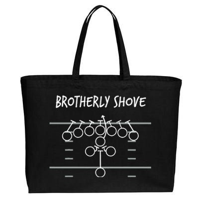 Eagles Nick Sirianni Brotherly Shove Cotton Canvas Jumbo Tote