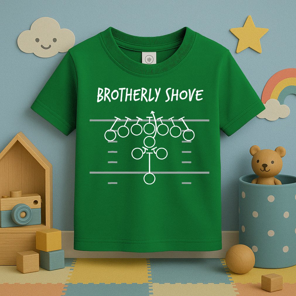 Eagles Nick Sirianni Brotherly Shove Toddler T-Shirt