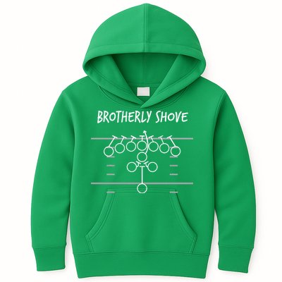Eagles Nick Sirianni Brotherly Shove Kids Hoodie