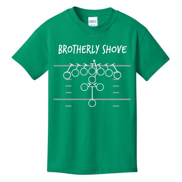 Eagles Nick Sirianni Brotherly Shove Kids T-Shirt