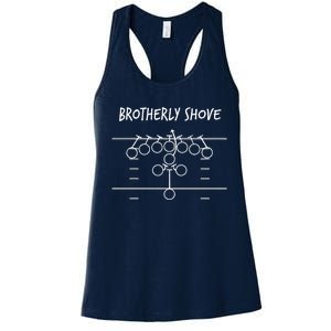 Eagles Nick Sirianni Brotherly Shove Women's Racerback Tank