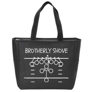 Eagles Nick Sirianni Brotherly Shove Zip Tote Bag