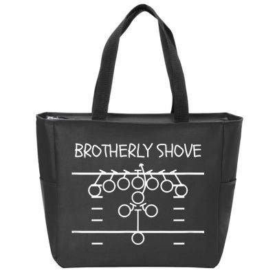 Eagles Nick Sirianni Brotherly Shove Zip Tote Bag