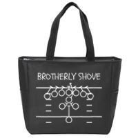 Eagles Nick Sirianni Brotherly Shove Zip Tote Bag