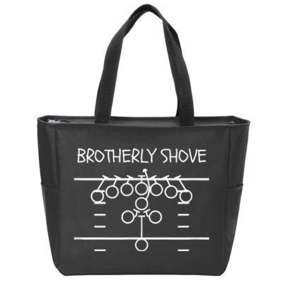 Eagles Nick Sirianni Brotherly Shove Zip Tote Bag