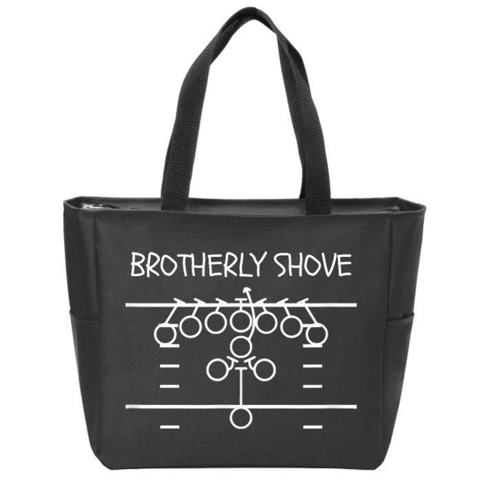 Eagles Nick Sirianni Brotherly Shove Zip Tote Bag