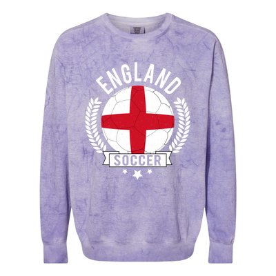 England National Soccer Team Football Fan Gift Colorblast Crewneck Sweatshirt