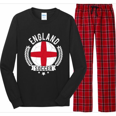 England National Soccer Team Football Fan Gift Long Sleeve Pajama Set