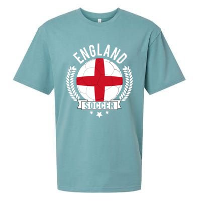 England National Soccer Team Football Fan Gift Sueded Cloud Jersey T-Shirt