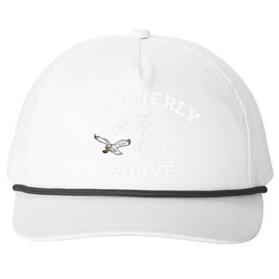 Eagles Nick Sirianni Brotherly Shove Snapback Five-Panel Rope Hat