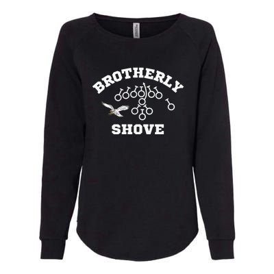 Eagles Nick Sirianni Brotherly Shove Womens California Wash Sweatshirt