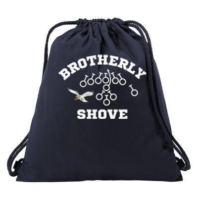 Eagles Nick Sirianni Brotherly Shove Drawstring Bag