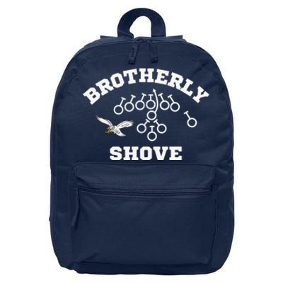 Eagles Nick Sirianni Brotherly Shove 16 in Basic Backpack