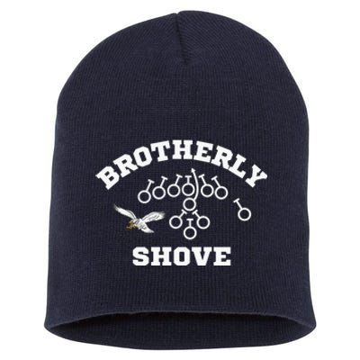 Eagles Nick Sirianni Brotherly Shove Short Acrylic Beanie