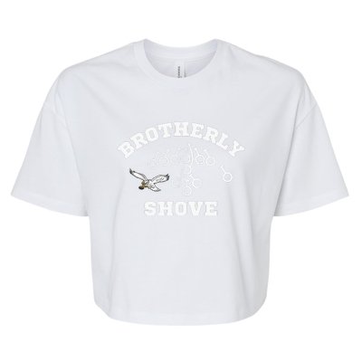 Eagles Nick Sirianni Brotherly Shove Bella+Canvas Jersey Crop Tee