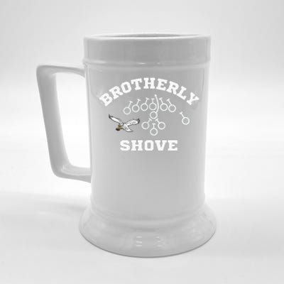 Eagles Nick Sirianni Brotherly Shove Beer Stein