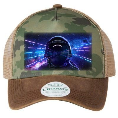 Eighties Neon Space Astronaut Legacy Tie Dye Trucker Hat