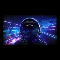 Eighties Neon Space Astronaut Crop Top