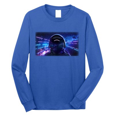 Eighties Neon Space Astronaut Long Sleeve Shirt
