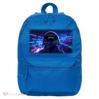 Eighties Neon Space Astronaut 16 in Basic Backpack