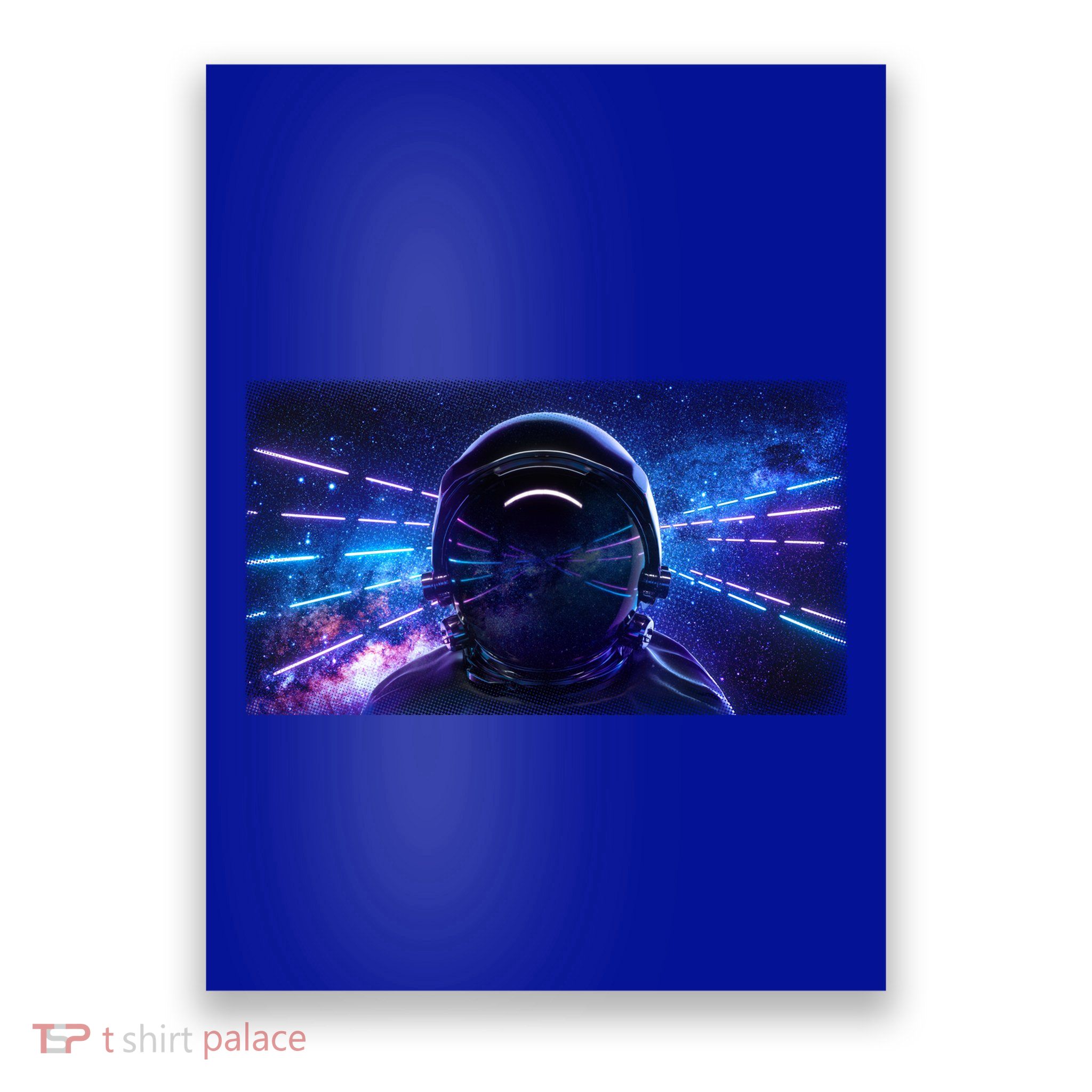 Eighties Neon Space Astronaut Poster