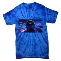 Eighties Neon Space Astronaut Tie-Dye T-Shirt