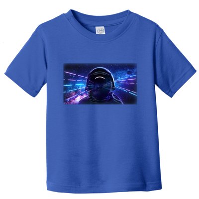 Eighties Neon Space Astronaut Toddler T-Shirt