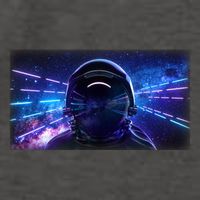 Eighties Neon Space Astronaut Vector Backpack