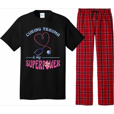 Er Nurse Superpower Emergency Room Nurse Nursing School Gift Pajama Set