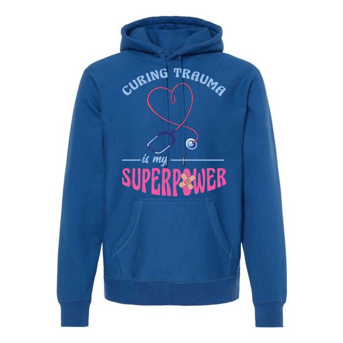 Er Nurse Superpower Emergency Room Nurse Nursing School Gift Premium Hoodie