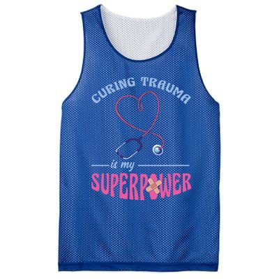 Er Nurse Superpower Emergency Room Nurse Nursing School Gift Mesh Reversible Basketball Jersey Tank