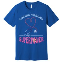 Er Nurse Superpower Emergency Room Nurse Nursing School Gift Premium T-Shirt