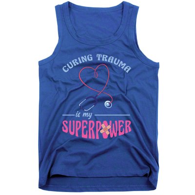 Er Nurse Superpower Emergency Room Nurse Nursing School Gift Tank Top