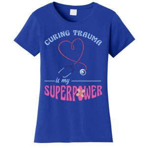 Er Nurse Superpower Emergency Room Nurse Nursing School Gift Women's T-Shirt