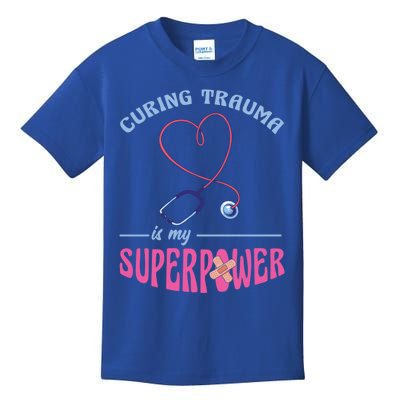 Er Nurse Superpower Emergency Room Nurse Nursing School Gift Kids T-Shirt