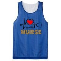 Essential Nurse Stethoscope Heartbeat Valentines Gift Mesh Reversible Basketball Jersey Tank