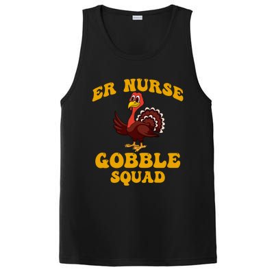 Er Nurse Turkey Gobble Squad Thanksgiving Gift PosiCharge Competitor Tank