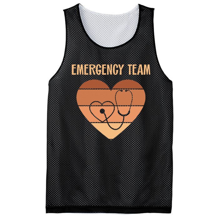 Er Nurses Team Emergency Room Doctor Er Tech Technician Emt Mesh Reversible Basketball Jersey Tank