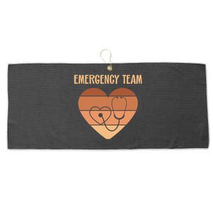 Er Nurses Team Emergency Room Doctor Er Tech Technician Emt Large Microfiber Waffle Golf Towel