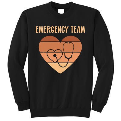 Er Nurses Team Emergency Room Doctor Er Tech Technician Emt Tall Sweatshirt