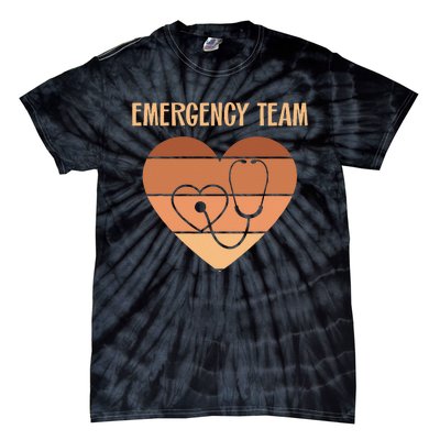 Er Nurses Team Emergency Room Doctor Er Tech Technician Emt Tie-Dye T-Shirt