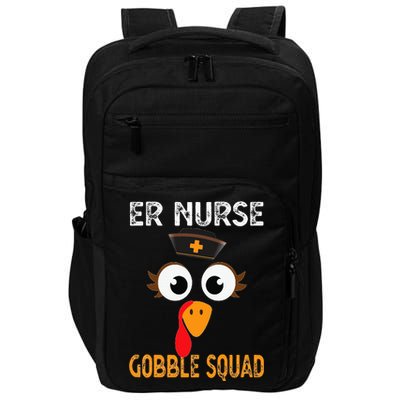 Er Nurse Thanksgiving Gobble Squad Emergency Impact Tech Backpack