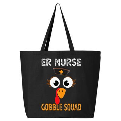 Er Nurse Thanksgiving Gobble Squad Emergency 25L Jumbo Tote