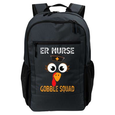 Er Nurse Thanksgiving Gobble Squad Emergency Daily Commute Backpack