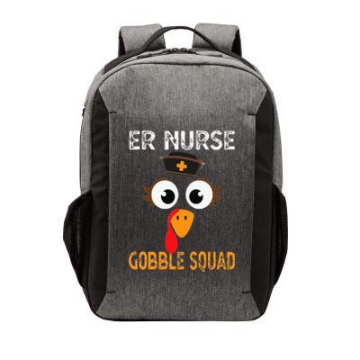 Er Nurse Thanksgiving Gobble Squad Emergency Vector Backpack