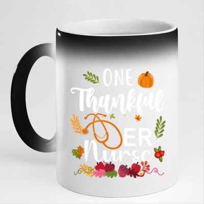 Er Nurse Thanksgiving Gobble Squad Emergency Gift 11oz Black Color Changing Mug