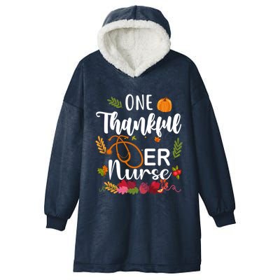 Er Nurse Thanksgiving Gobble Squad Emergency Gift Hooded Wearable Blanket